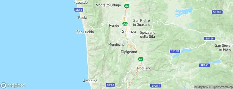 Mendicino, Italy Map