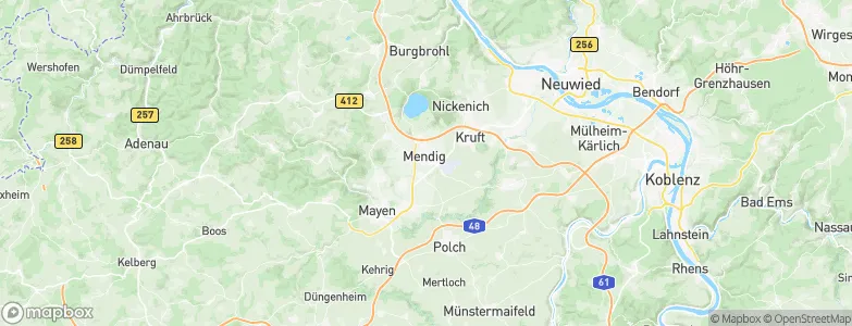 Mendig, Germany Map
