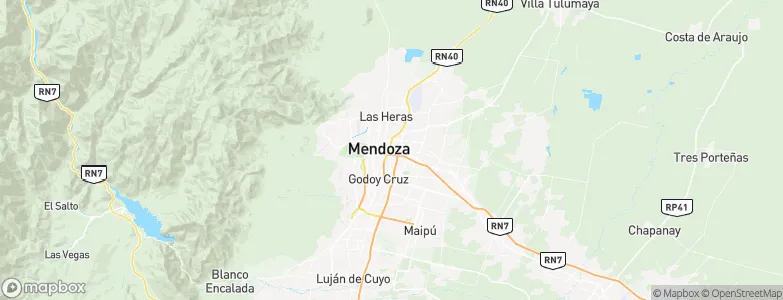 Mendoza, Argentina Map