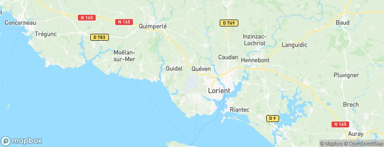 Méné Guen, France Map