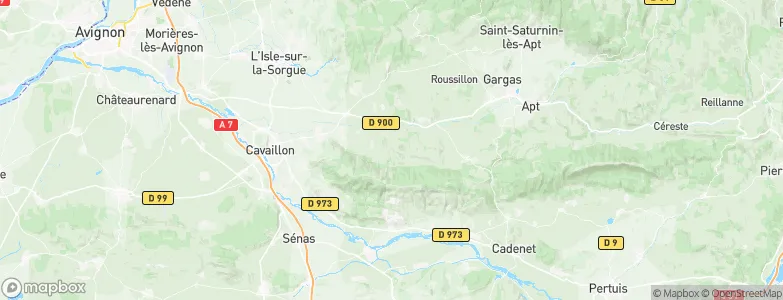Ménerbes, France Map