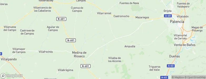 Meneses de Campos, Spain Map