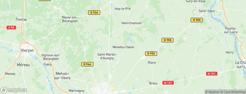 Menetou-Salon, France Map