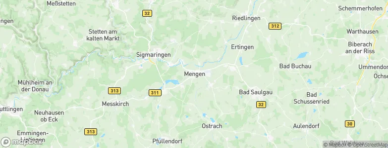 Mengen, Germany Map