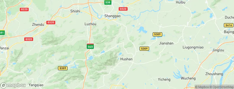 Mengshan, China Map