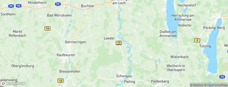 Menhofen, Germany Map