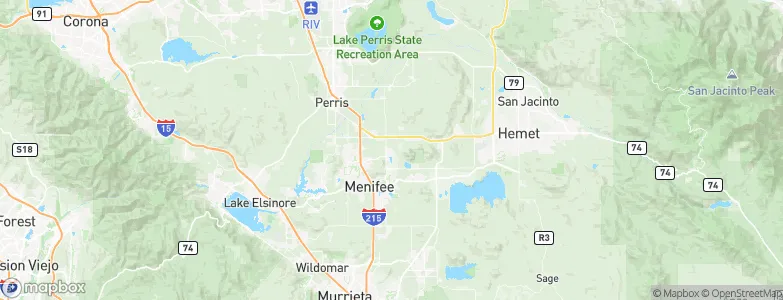 Menifee, United States Map
