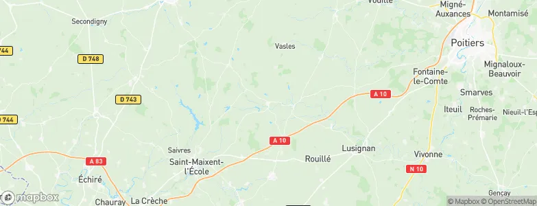 Ménigoute, France Map