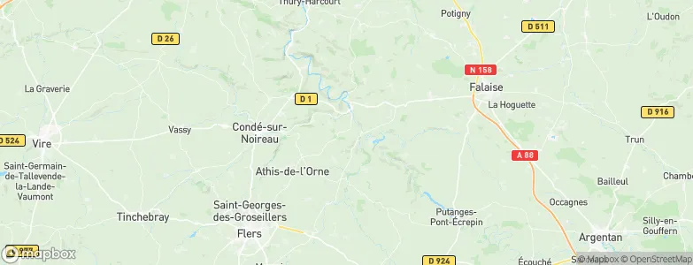 Ménil-Hubert-sur-Orne, France Map