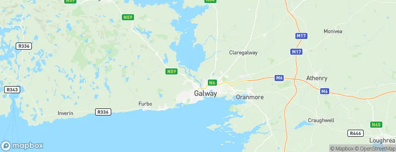 Menlough, Ireland Map