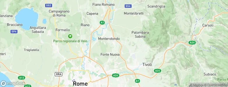 Mentana, Italy Map