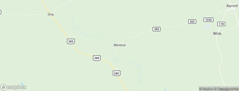 Mentone, United States Map