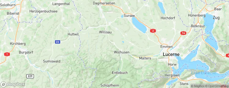 Menznau, Switzerland Map