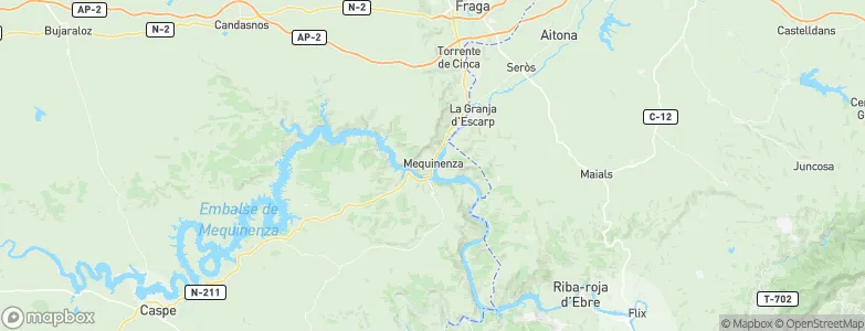 Mequinensa / Mequinenza, Spain Map