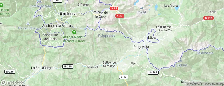 Meranges, Spain Map
