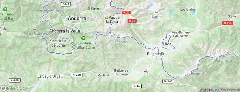 Meranges, Spain Map