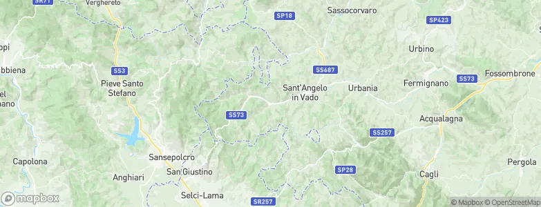 Mercatello sul Metauro, Italy Map