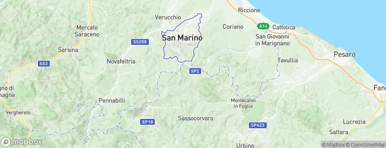 Mercatino Conca, Italy Map