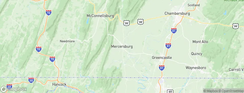 Mercersburg, United States Map