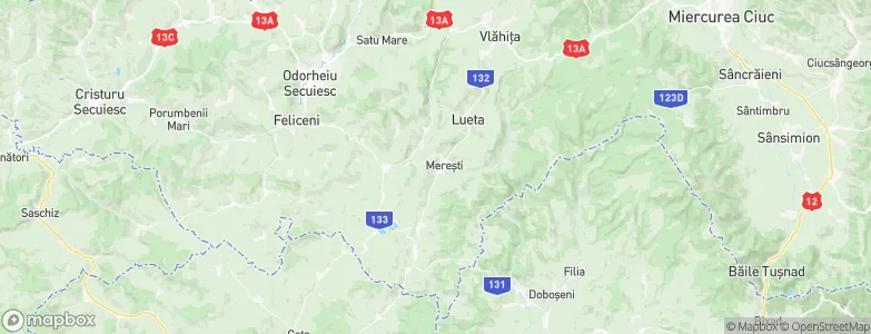 Mereşti, Romania Map
