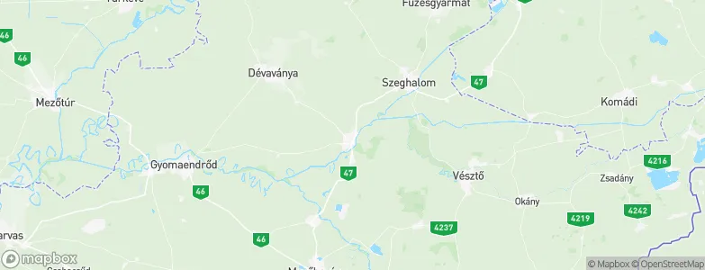 Mérgeszug, Hungary Map