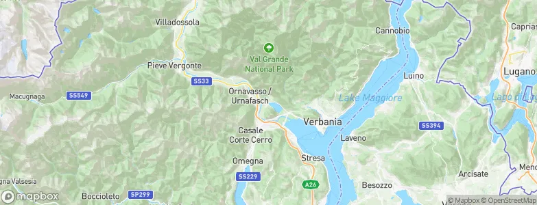 Mergozzo, Italy Map