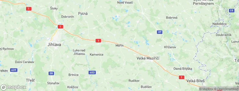 Měřín, Czechia Map