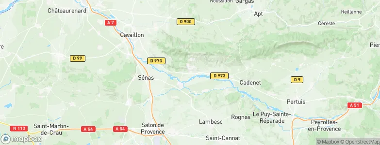 Mérindol, France Map
