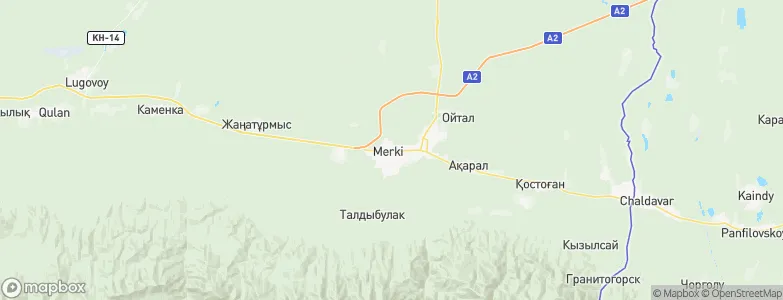 Merke, Kazakhstan Map