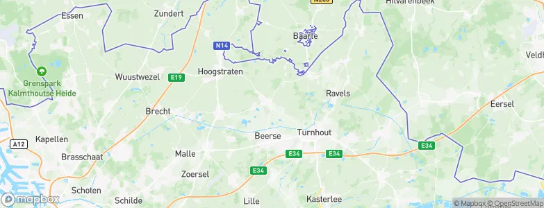 Merksplas, Belgium Map