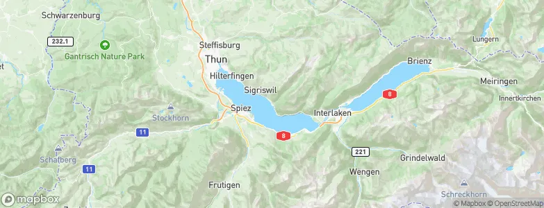 Merligen, Switzerland Map