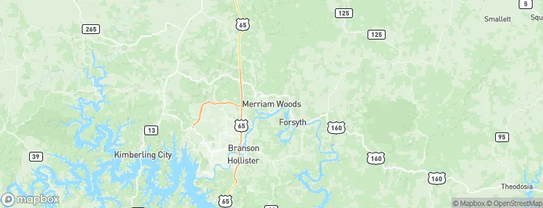 Merriam Woods, United States Map