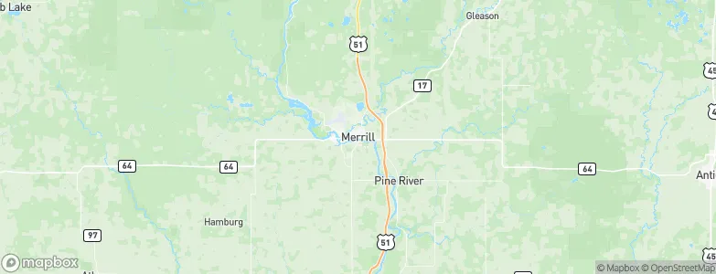 Merrill, United States Map