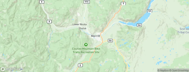 Merritt, Canada Map