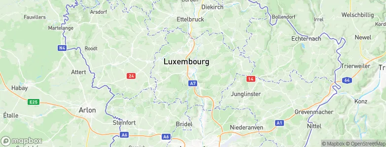 Mersch, Luxembourg Map