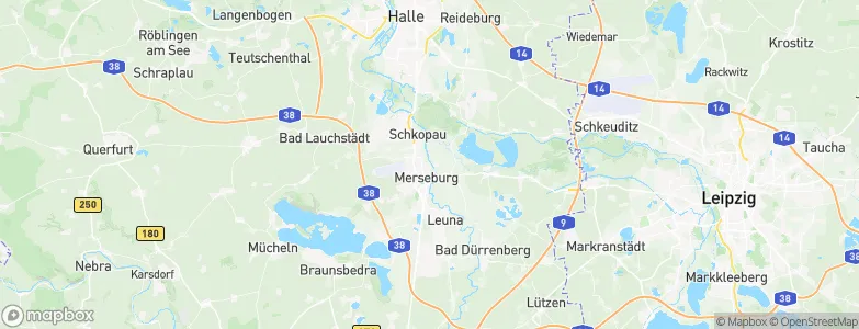 Merseburg, Germany Map