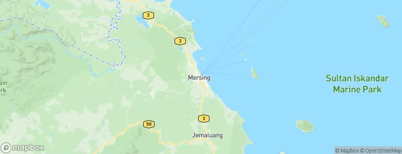 Mersing, Malaysia Map