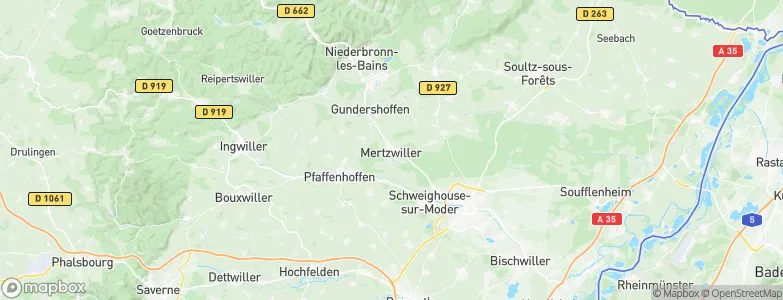 Mertzwiller, France Map