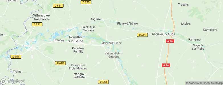 Méry-sur-Seine, France Map