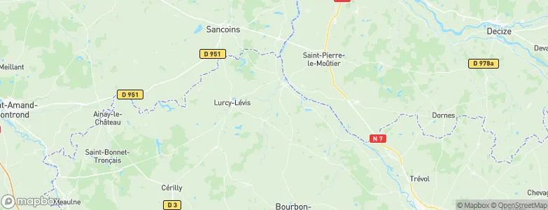 Mésangy, France Map