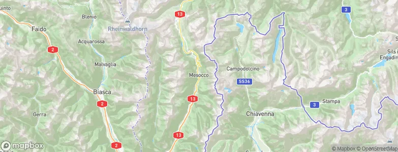 Mesocco, Switzerland Map