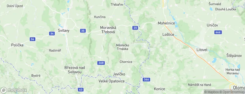 Městečko Trnávka, Czechia Map