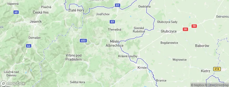 Město Albrechtice, Czechia Map