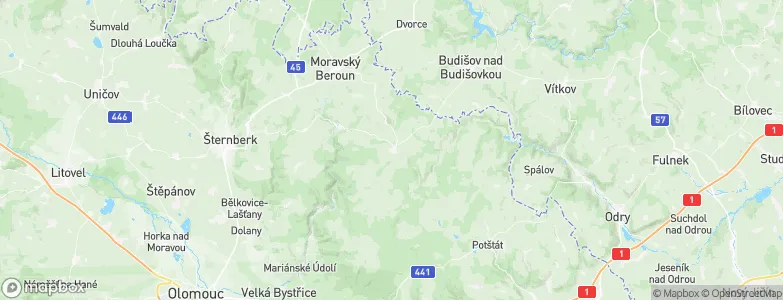 Město Libavá, Czechia Map