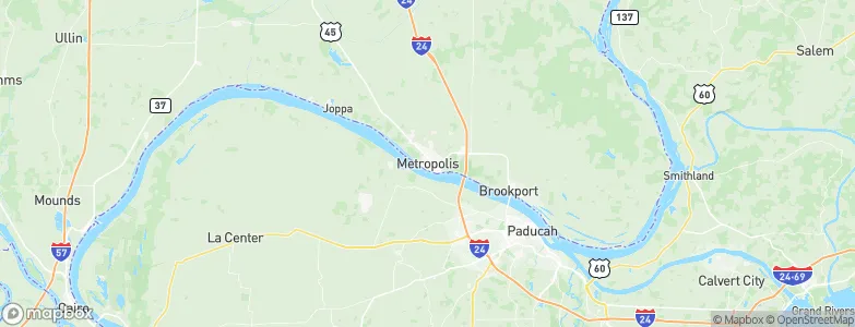 Metropolis, United States Map