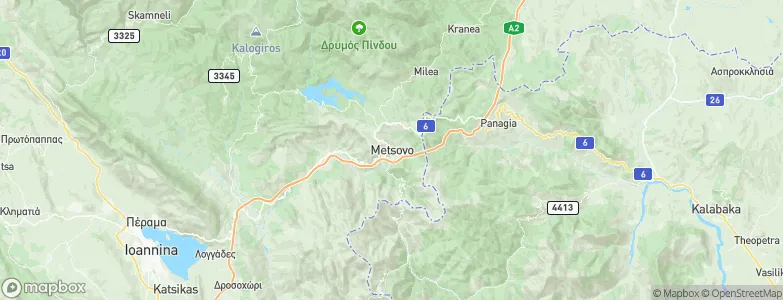 Metsovo, Greece Map