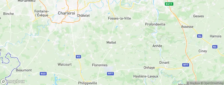 Mettet, Belgium Map