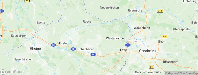 Mettingen, Germany Map