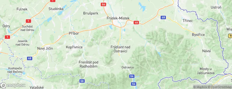 Metylovice, Czechia Map