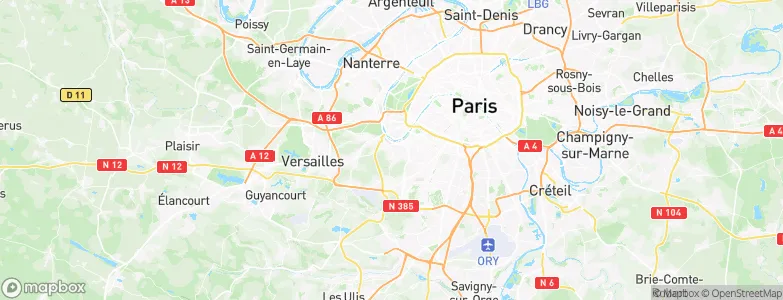 Meudon, France Map